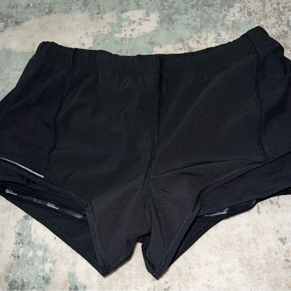 Lululemon Athletica Black Athletic Shorts Lightweight Performance
